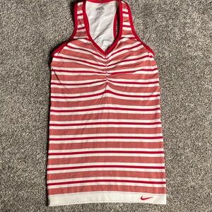 Nike Sparkle Stripe Y2k Vibes Tank Top Racerback Dri-fit Shelf bra sz XS